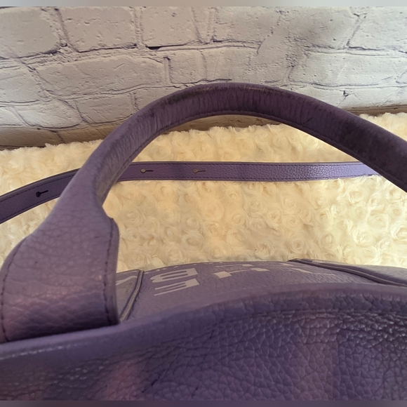 Marc Jacobs Medium The Tote Bag In Purple And Leather - Picture 7 of 16